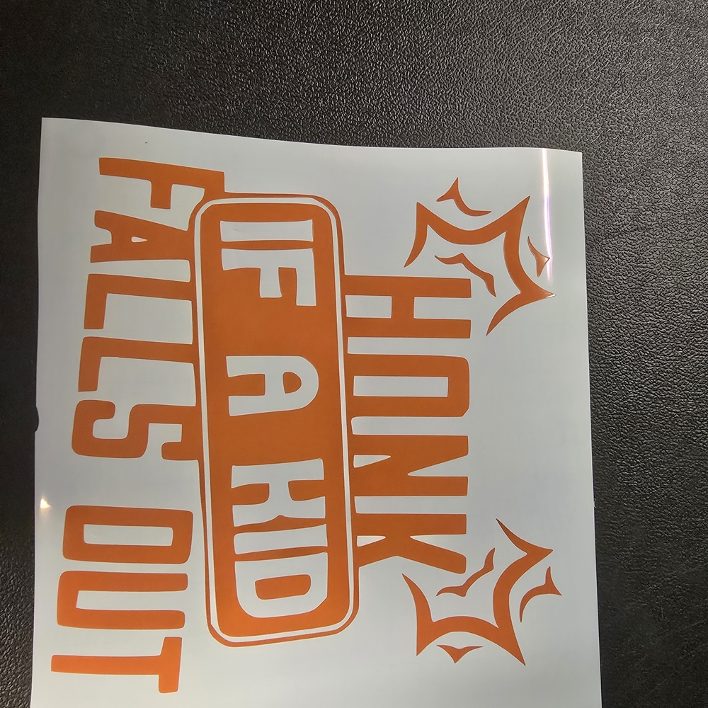 Vibrant Orange Home Design Sticker